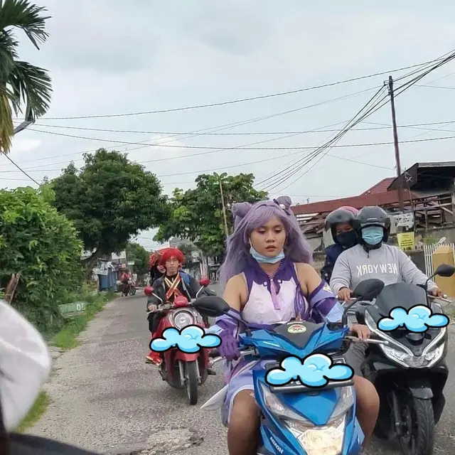 6 Kostum Pengendara Motor Ini Unik, Jadi Pusat Perhatian di Jalan Raya