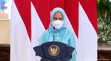Iriana Joko Widodo dalam sambutan peringatan Hari Kartini 2022