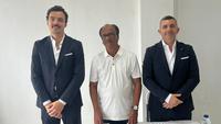 Malut United dan SL Benfica menggelar konferensi pers mengenai peresmian Akademi Merah Putih di Stadion Gelora Kie Raha, Ternate, Jumat (15/5/2026) siang WIT. (Bola.com/Gregah Nurikhsani)