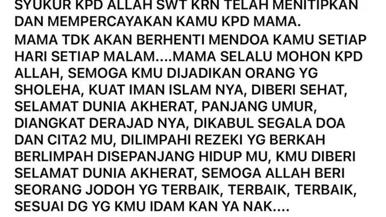 9 Doa Lawas Almarhum Emilia Contessa Diungkap Denada: Mama Sayang Kamu, Putriku Jantung Hatiku