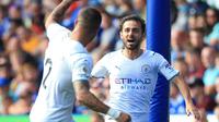 Bernardo Silva. Gelandang Manchester City berusia 27 tahun yang kini sedang menjalani musim kelimanya bersama The Citizens tampil impresif di Liga Inggris musim ini. Selain jago membuat assist, ia juga piawai mencetak gol. Total 7 gol telah dicetaknya dalam 17 laga. (AFP/Lindsey Parnaby)