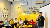 Ikatan Alumni Universitas Indonesia (ILUNI UI) mengadakan talkshow politik bertajuk “Political Career Preparation for Alumni UI” di Kafe Diskusi Kopi, Jakarta Selatan, Sabtu,10 Juni 2023.