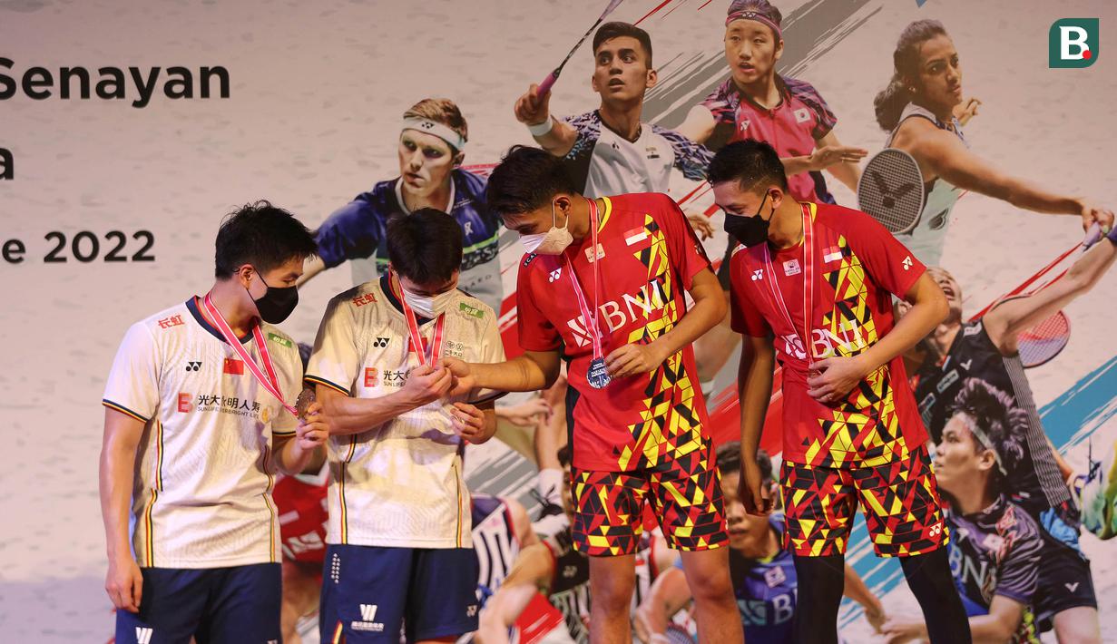Gelar yang diraih Fajar/Rian merupakan yang pertama di ajang Indonesia Masters yang telah memasuki edisi ke-12. (Bola.com/Ikhwan Yanuar)