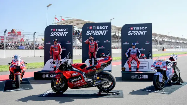 Dua Pembalap Ducati Lenovo Team Kuasai Sprint Race MotoGP Indonesia 2024, Marc Marquez Finis Ketiga