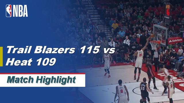 Berita Video Highlights NBA 2019-2020, Portland Trail Blazers Vs Miami Heat 115-109