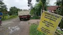 Jalan mobil diubah menjadi jalan traktor. (Source: Ist)