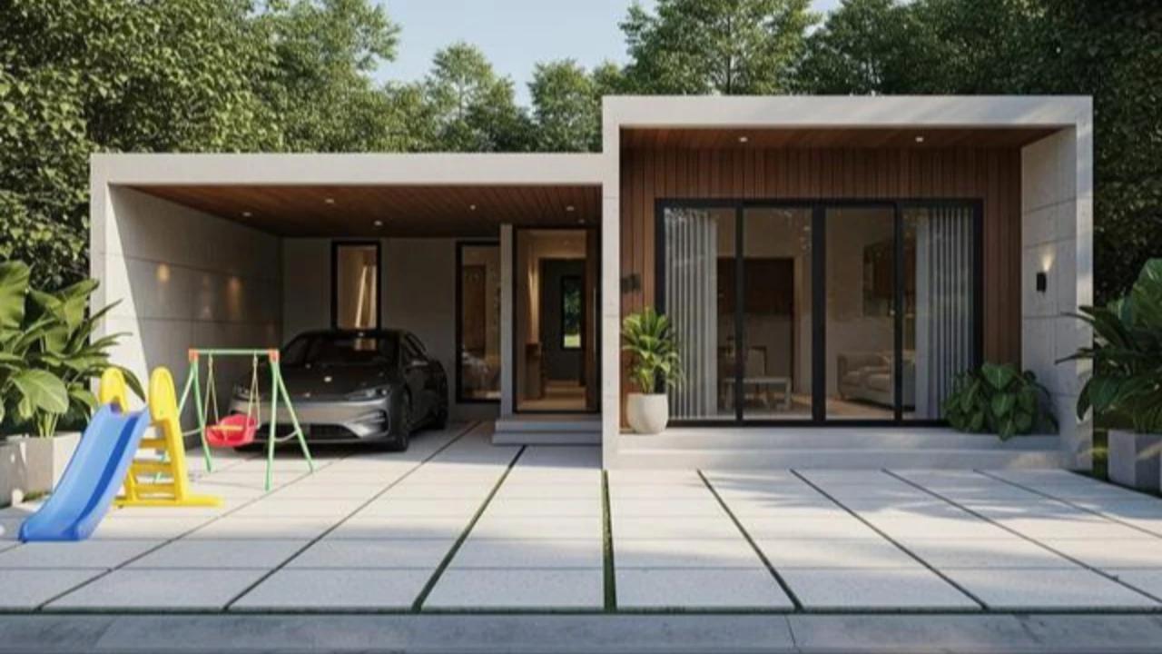 7 Model Rumah Kecil dengan Garasi Mobil di Lahan Terbatas
