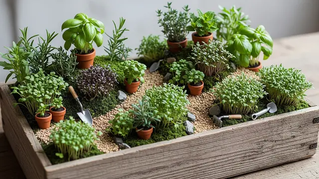 Ide Foodscape Kreatif dengan Microgreens dan Herbal/Gemini AI