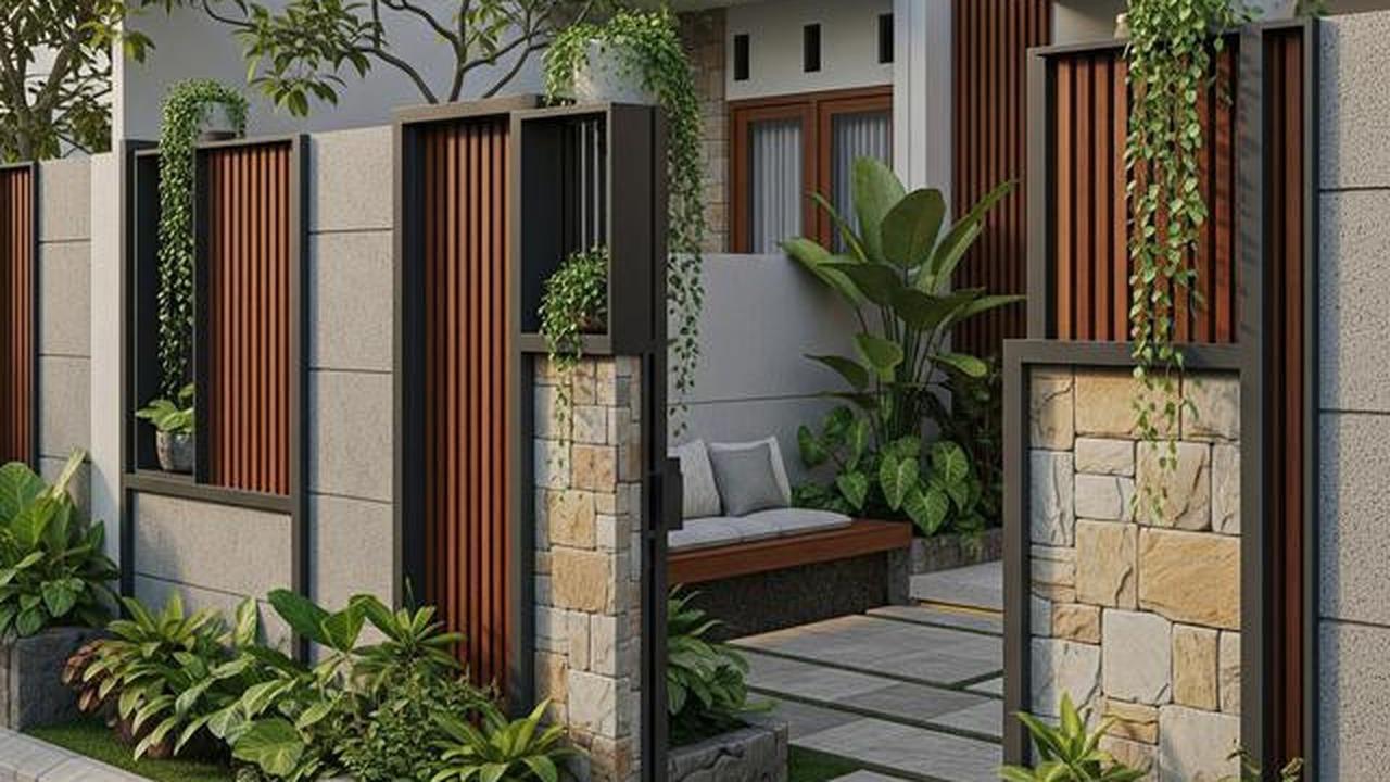 6 Model Teras Depan Rumah Sempit dengan Pagar Besi Tipis, Tetap Aman tapi Irit Budget