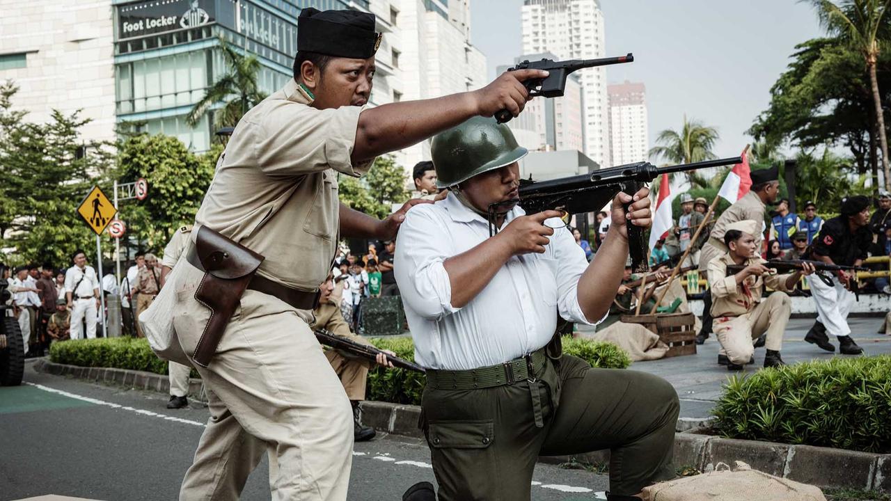 FOTO:  Aksi Heroik Serangan Umum Surakarta 1949 Warnai Car Free Day  Bundaran HI