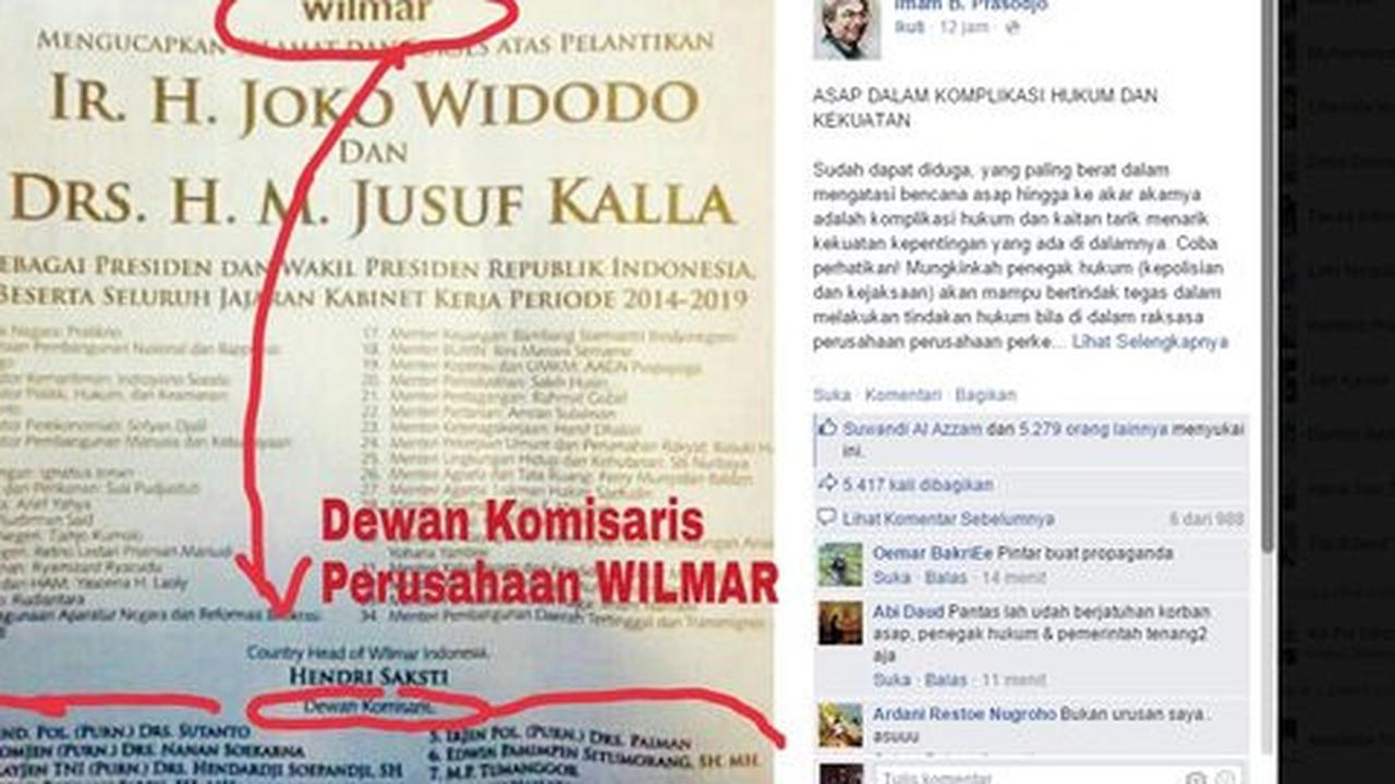 Mungkin karena ini pemerintah tak berani sebut para pembakar hutan?