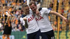 Bersama Harry Kane, Tottenham Hotspur menjadi klub berada pada peringkat pertama klub penghasil gol terbanyak di Premier League 2016-2017. Tottenham mencetak 86 gol. (Danny Lawson/PA via AP)