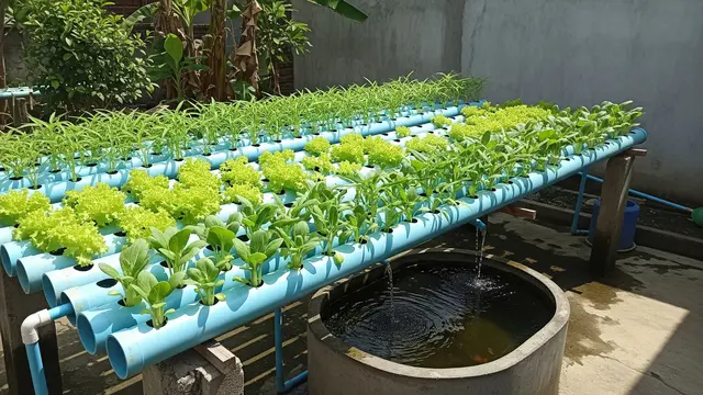 Ide Aquaponik Rumahan agar IRT Bisa Panen Sayur dan Ikan Sekaligus