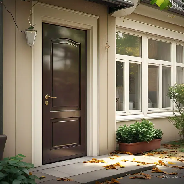 Model pintu dan jendela rumah bagian depan (Images by Meta AI)