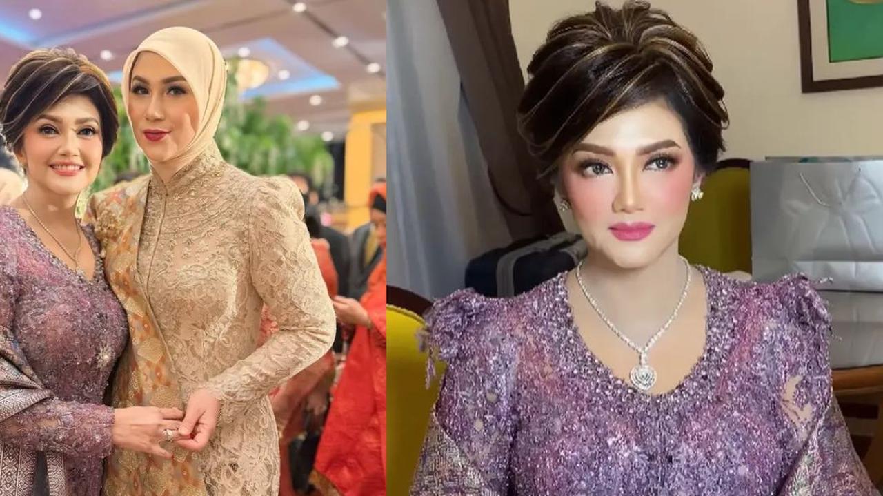 Potret Model Kebaya Ungu yang Dipakai Bella Saphira, Anggun Memesona