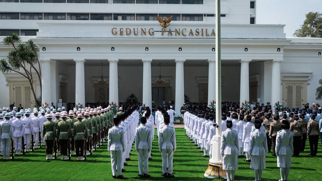 FOTO: Momen Pertemuan Prabowo, Gribran dan Megawati di Gedung Pancasila