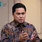 Menteri BUMN Erick Thohir saat memberikan apresiasi dan harapan kepada BRI dalam HUT ke-127 bank tersebut. (Foto: Istimewa)