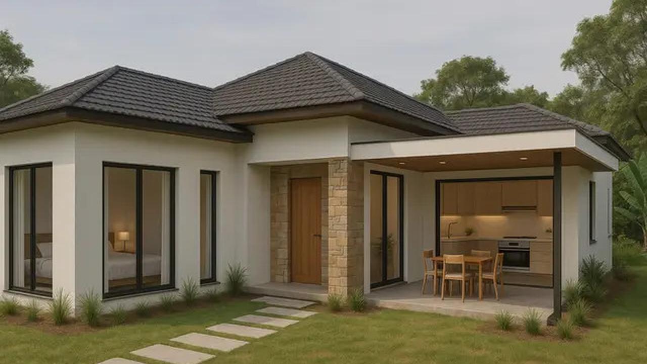 7 Desain Rumah L-Shape dengan 3 Kamar Tidur, Tampilkan Suasana Rapi
