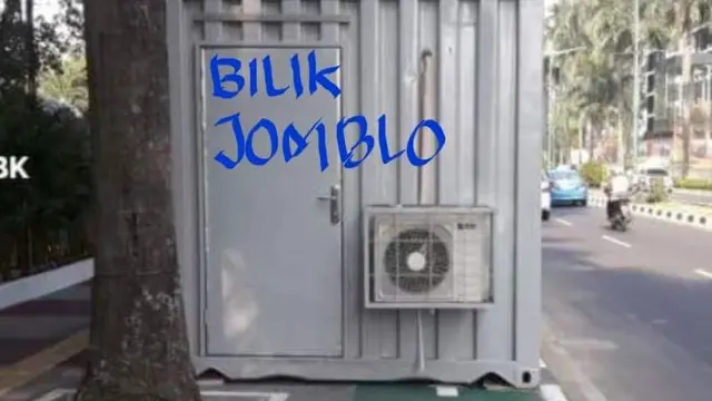 Nyindir tapi Kocak, Editan Foto Kontainer di Jalur Sepeda Ini Bikin Ngakak