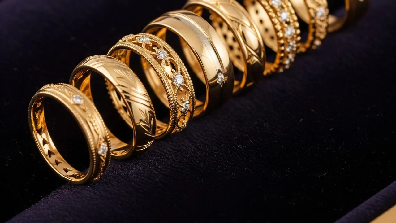 Kotak Cincin Emas