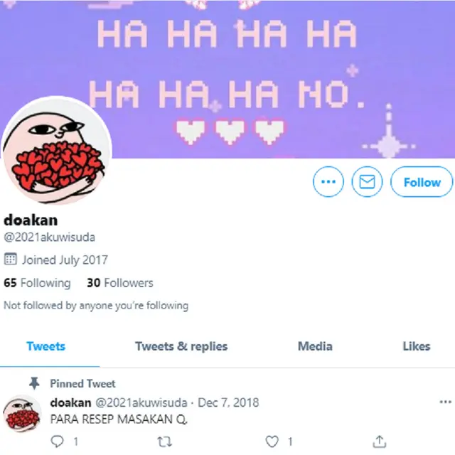 7 Nama Akun Twitter Ini Bikin Ngakak Sekaligus Auto Nyanyi.