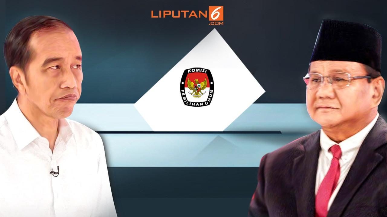 Banner Infografis Elektabilitas Jokowi Vs Prabowo Jelang Pilpres 2019