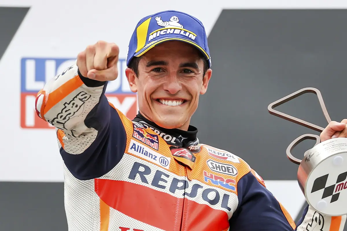 FOTO: Marc Marquez Rajai Sirkuit Sachsenring di MotoGP Jerman 2021