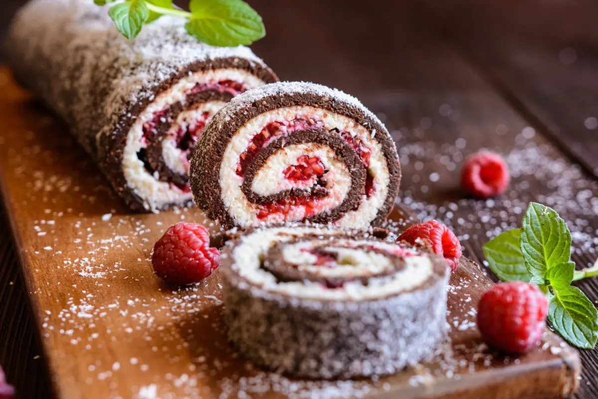 bolu gulung cokelat