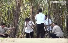 Arit Gibran Copot ⁠saat Panen Tebu, Polisi dan Paspampres Langsung Gercep Lari