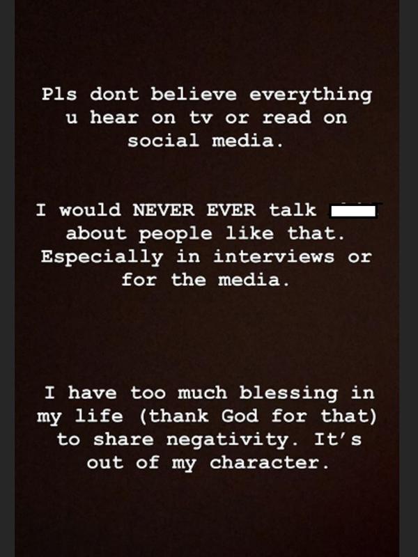 dikabarkan berkata kasar soal mantan, agnez mo: jangan percaya