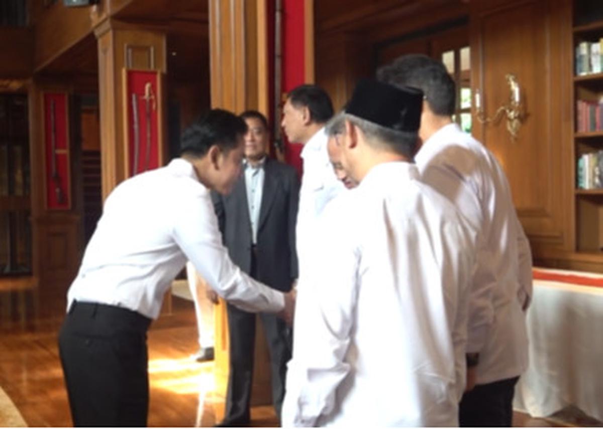 Gibran Rakabuming di Hambalang