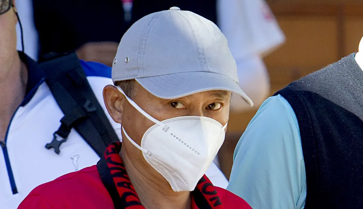 Jack Ma, salah satu pendiri dan mantan ketua eksekutif Alibaba Group, terlihat di Santa Ponsa, pulau Mallorca, Spanyol, Rabu (20/10/2021). Jack Ma hilang dari hadapan publik sejak ia mengkritik sistem regulator China dalam pidatonya tahun lalu. (JAIME REINA / AFP)