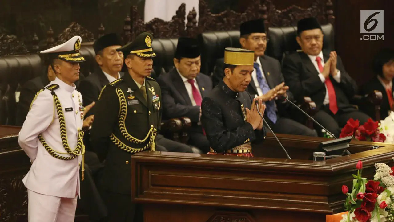 Pidato Presiden Jokowi Pada Sidang Tahunan MPR