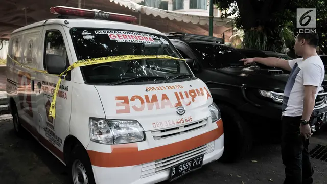 Penampakan Ambulans Berisi Batu di Kerusuhan 22 Mei