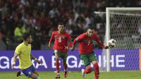 Laga uji coba internasional Maroko vs Brasil (AP)