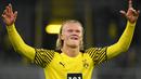 Erling Haaland sudah menjadi incaran Manchester United era kepelatihan Solskjaer kala masih bermain di Molde. Sayangnya, Setan Merah selalu gagal mendapatkannya, kalah dari RB Salzburg dan Dortmund. (Foto: AFP/Ina Fassbender)
