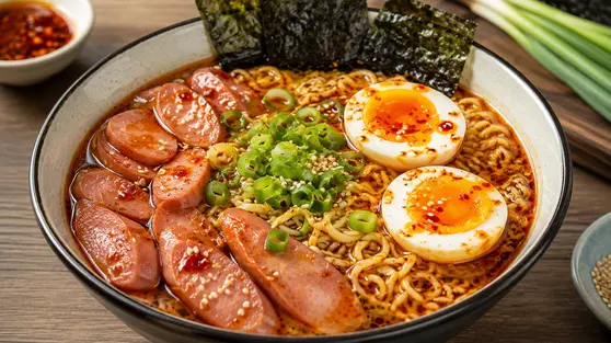 Resep Mie Ramen Sosis Pedas yang Praktis dan Nagih