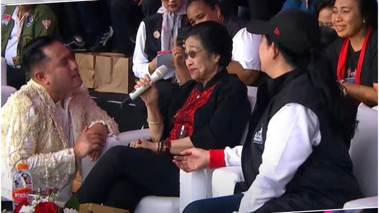 FOTO: Momen saat Megawati dan Puan Asyik Nyanyi dan Joget Dangdut Bareng King Nassar
