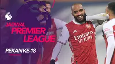 Berita motion grafis jadwal Liga Inggris 2020/2021 pekan ke-18, Arsenal hadapi Crystal Palace di Emirates Stadium, Jumat (15/1/2021) dini hari WIB.