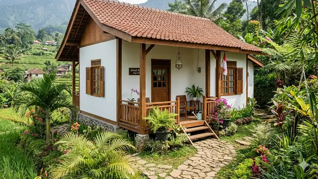Desain Rumah Kecil Semi Kayu yang Hemat Biaya Namun Tetap Menawan