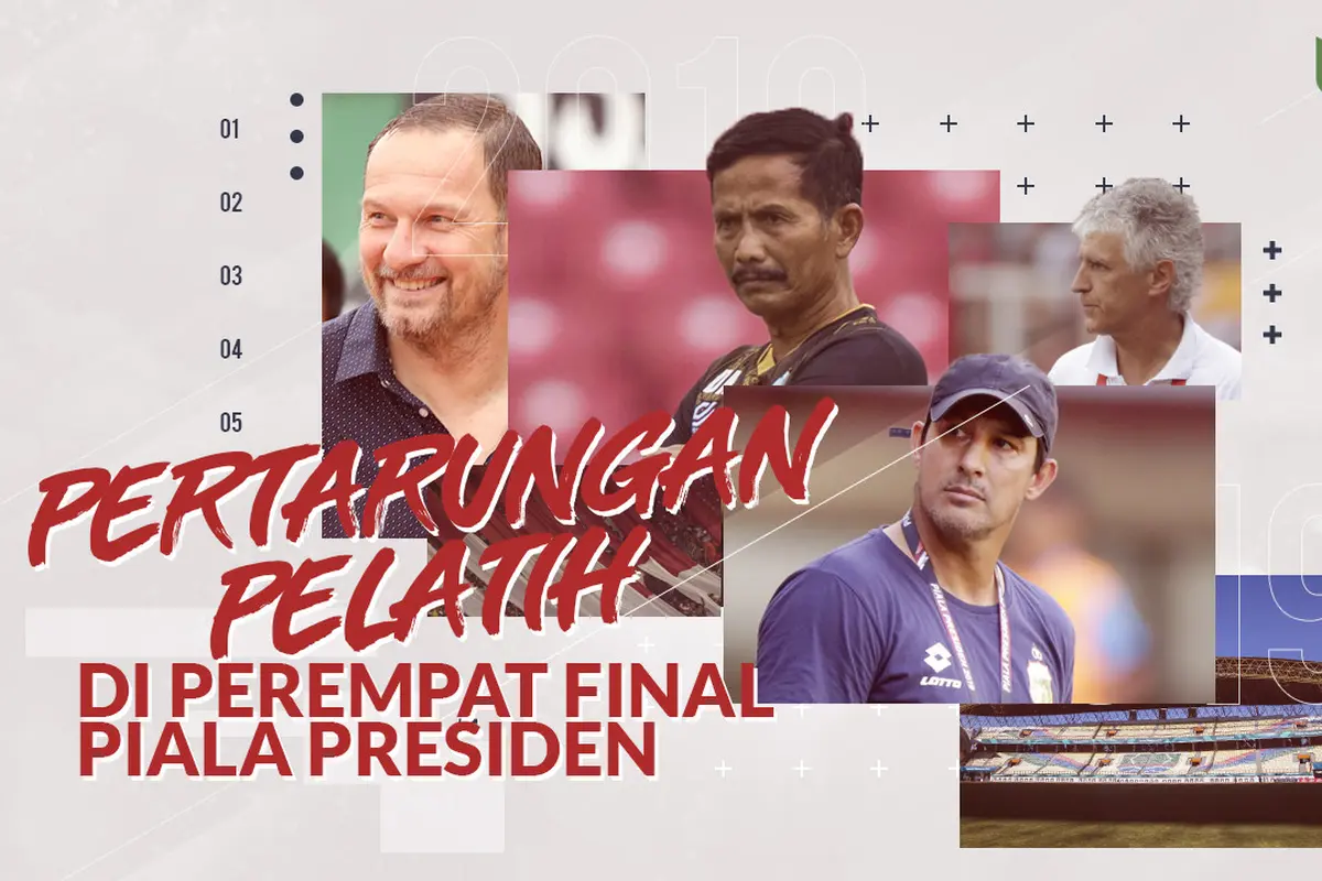 Pertarungan pelatih di perempat final Piala Presiden 2019.