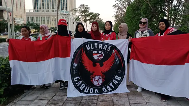 Sambutan untuk Timnas Indonesia yang tiba di Qatar untuk Piala Asia 2023.