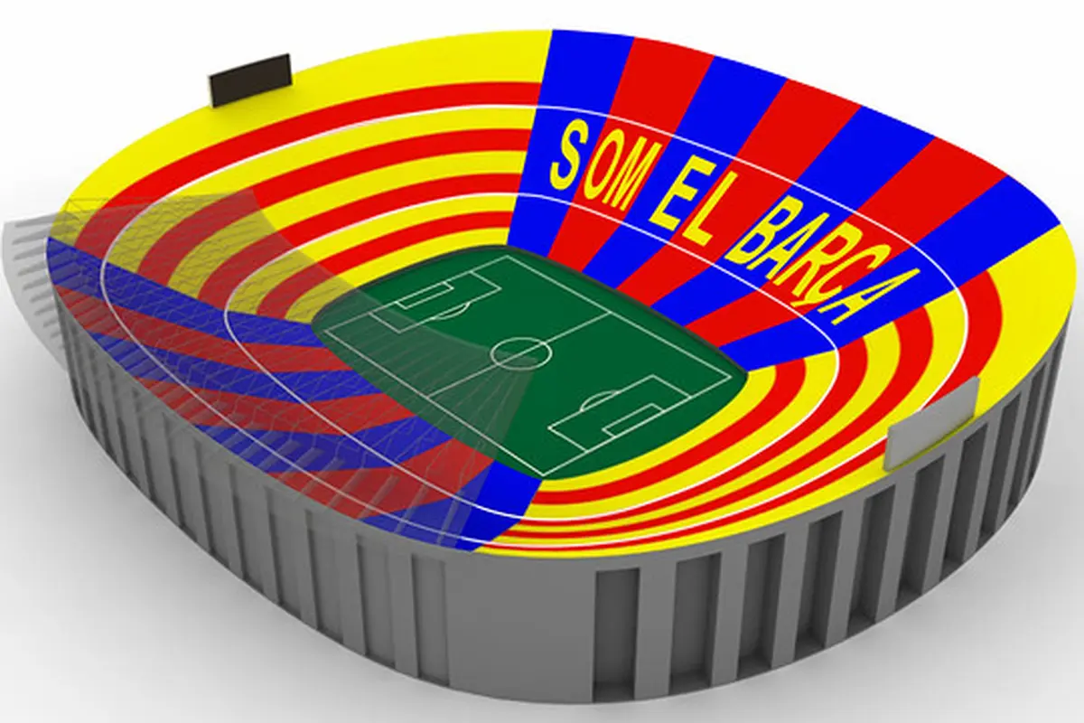 Mosaik di Camp Nou