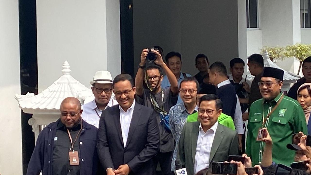VIDEO: Detik-Detik Anies & Imin Datang ke KPU Tetapkan Prabowo Jadi Presiden Terpilih