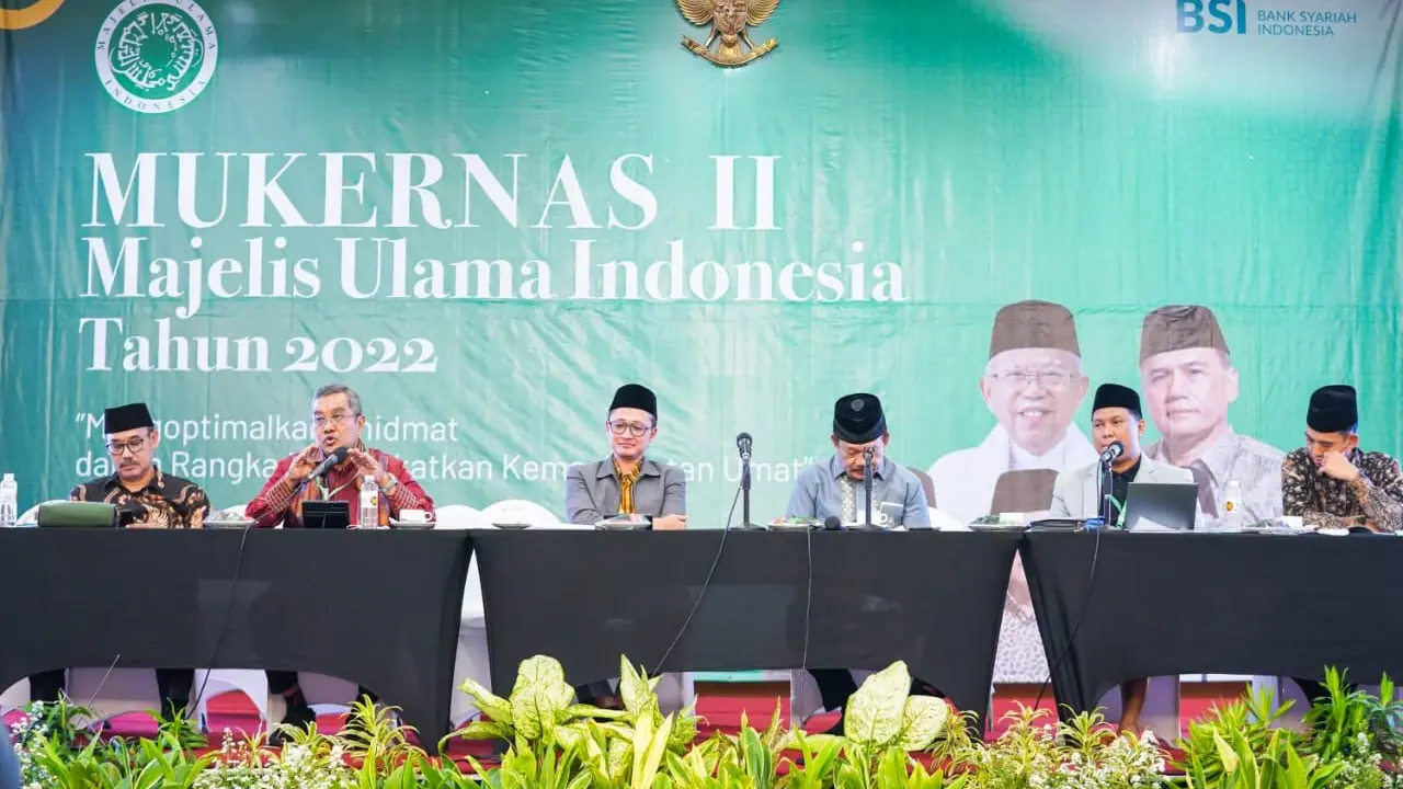 Musyawarah Kerja Nasional Majelis Ulama Indonesia (MUI) digelar di Hotel Sahid, Jakarta pada Kamis 8 Desember 2022 (Istimewa)