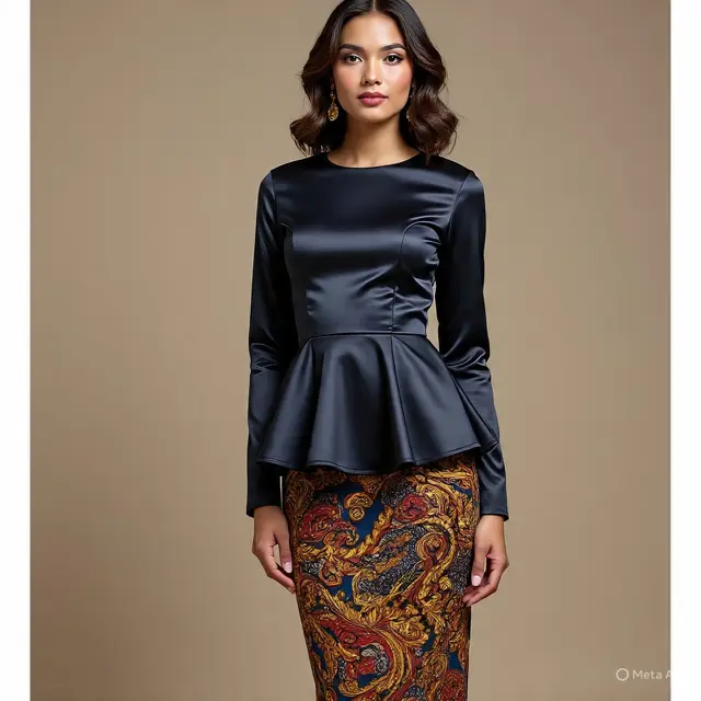 Model Baju Pesta Rok Batik