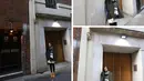Mengunggah foto dirinya yang sedang berdiri di depan sebuah bangunan, Nagita mengenalkan tempat tinggalnya saat bersekolah di London. (Instagram/raffinagita1717)