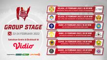 Link Live Streaming IEL University Season 4 Dota 2 Group Stage Pekan Keempat di Vidio, 23 dan 24 Februari 2022. (Sumber : dok. vidio.com)