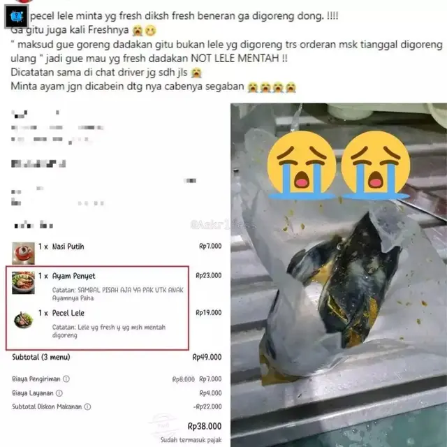 6 Chat Pelanggan Ngeluh Soal Pesanan Makanannya Ini Bikin Elus Dada