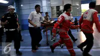 Korban Tabrakan Kereta di Stasiun Juanda Dibawa ke 3 Rumah Sakit